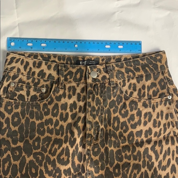 Zara Cheetah-denim Skirt - Picture 4 of 4